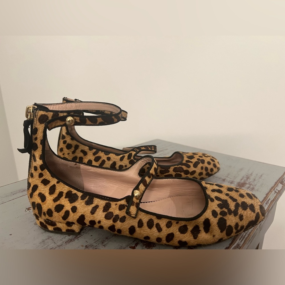 J. Crew Jeopard Calf Hair Ballet Flat 6.5